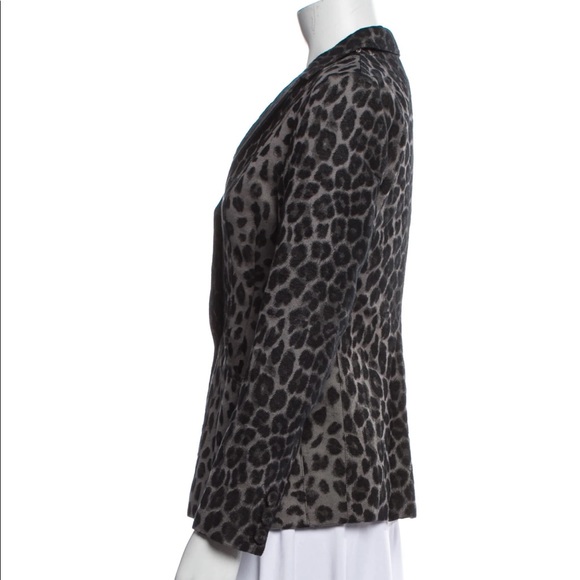 Dior bar jacket in leopard grey canvas - Picture 3 of 7